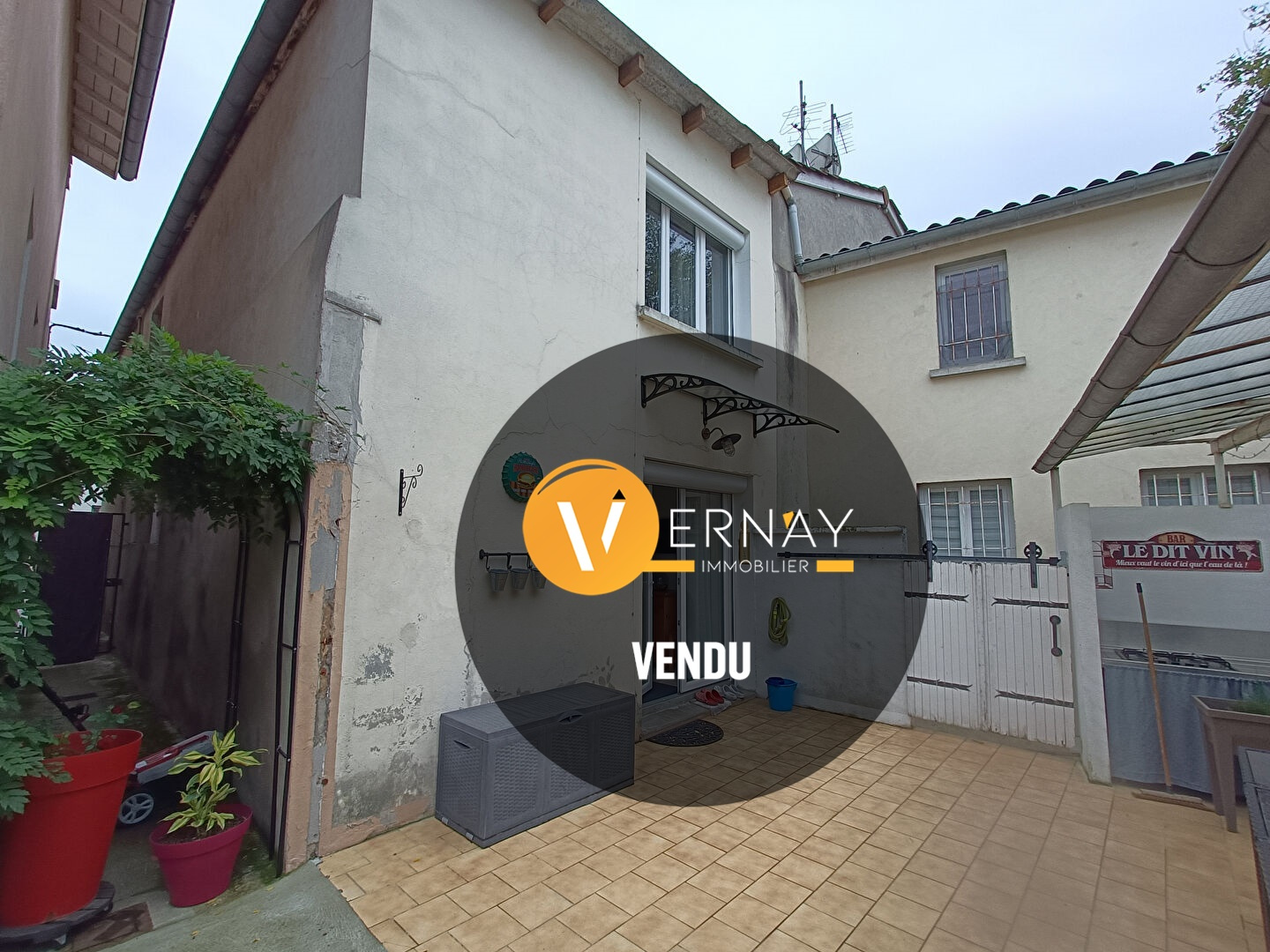 Maison de ville T3 94 m2 avec jardin et garage à Pont-Evêque